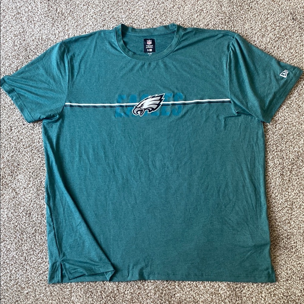 New Era NFL Team Apparel Men's Eagles Graphic Green Short Sleeve 3XL T-Shirt